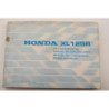 Manuel d'utilisateur HONDA XL 125 R 1983 à 1999