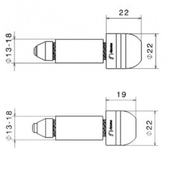 Embout de guidon HONDA CB 600 F HORNET 2003 à 2006
