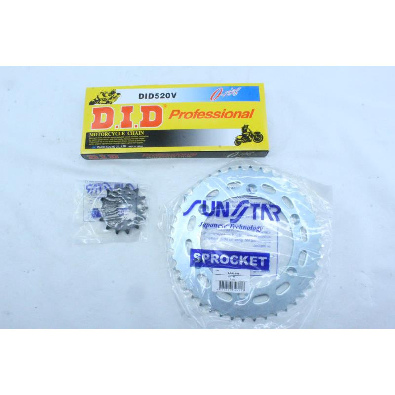 Kit chaine SUZUKI DR 350 S 1996 à 1999